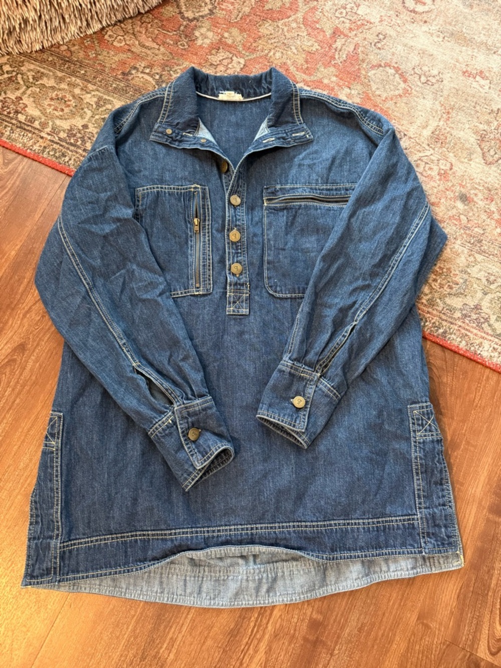 Pilcro Indigo Denim Shirt